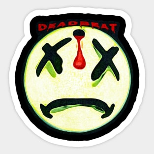 dEAdbEAt Logo Warp Design Sticker